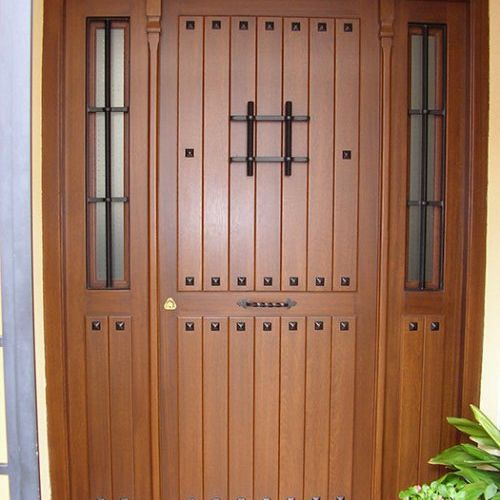 Puerta en Iroko