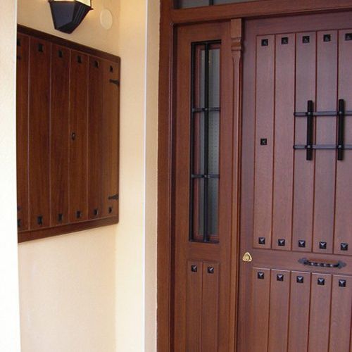 Puerta en Iroko